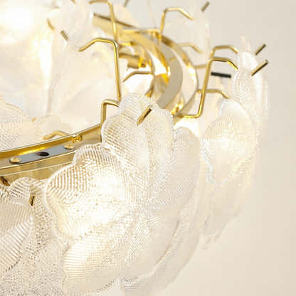 Petralis Glass Bloom Round Chandelier