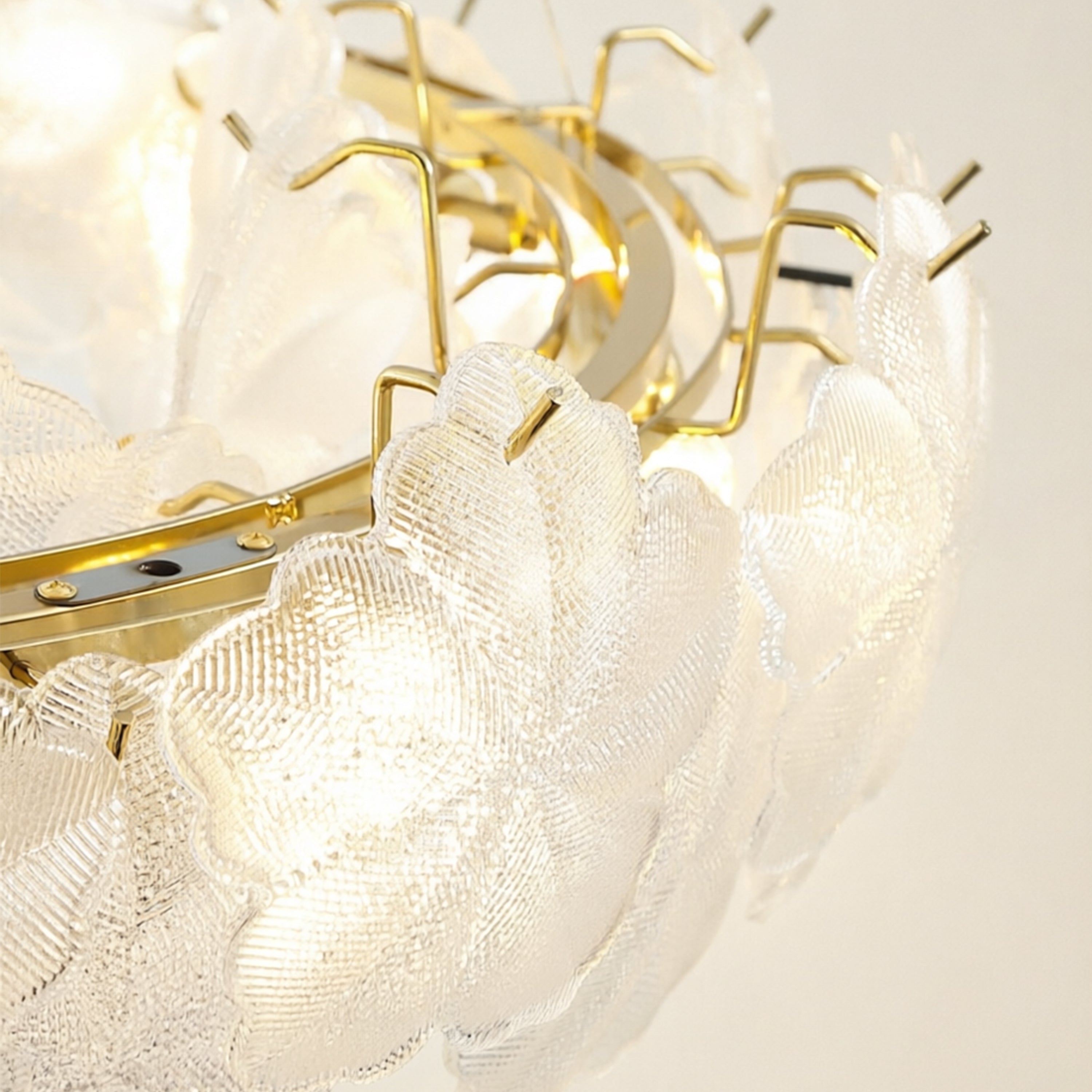 Petralis Glass Bloom Round Chandelier