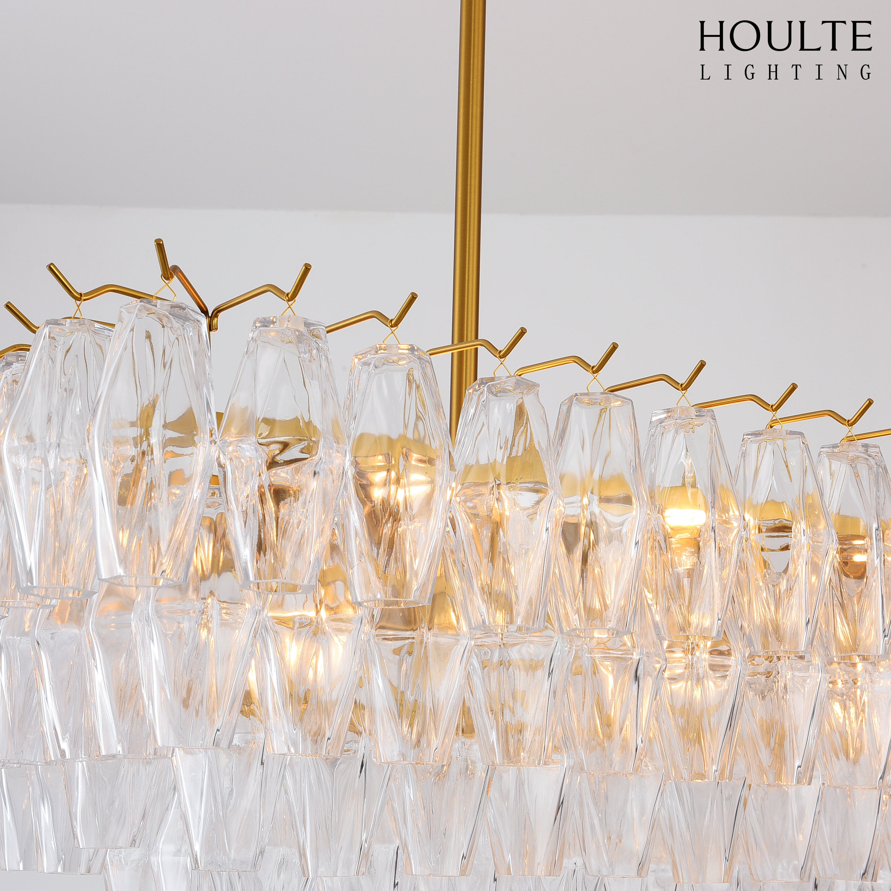 Celestial Drop Glass Crystal Glass Chandelier 137cm W