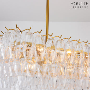Celestial Drop Glass Crystal Glass Chandelier 137cm W