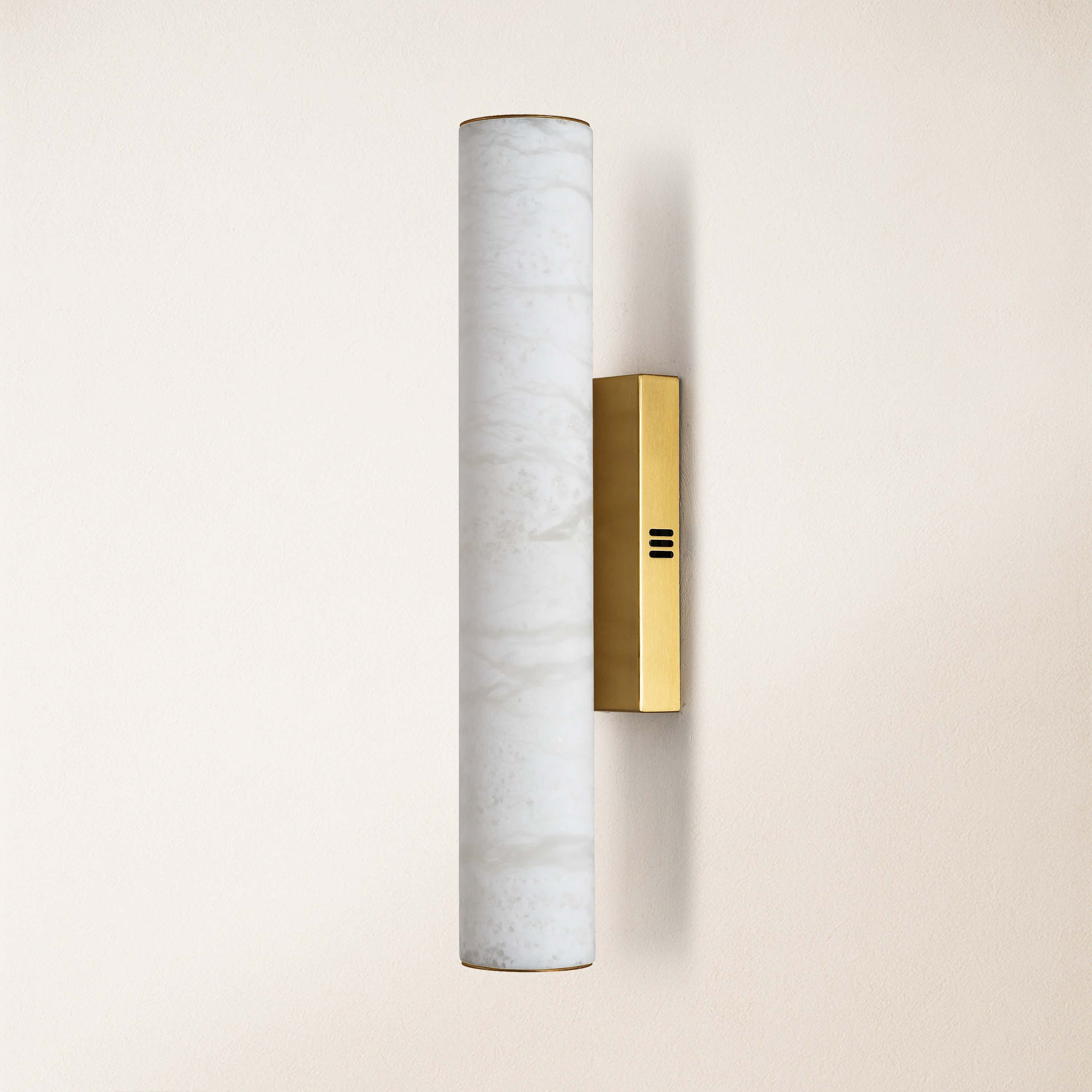 Sylvia Palladian Alabaster Wall Sconce 50cm H