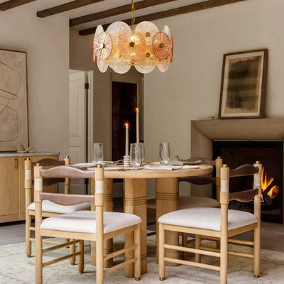 Axiora Glass Round Chandelier