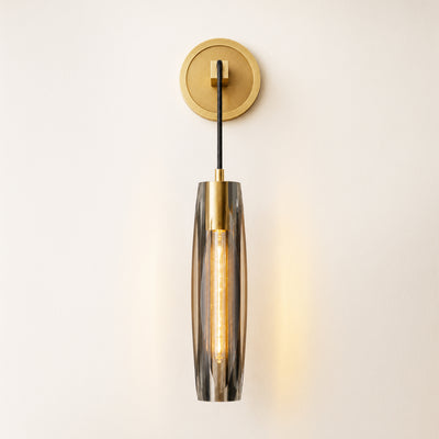 Virelle Smoke Crystal Wall Sconce