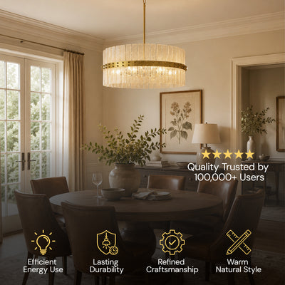 Mariselle Bubble Glass Round Chandelier 28"D