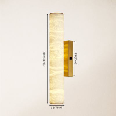 Sylvia Palladian Alabaster Wall Sconce 50cm H