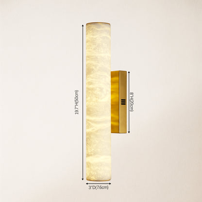 Sylvia Palladian Alabaster Wall Sconce 50cm H