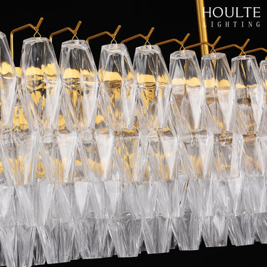 Celestial Drop Glass Crystal Glass Chandelier 137cm W