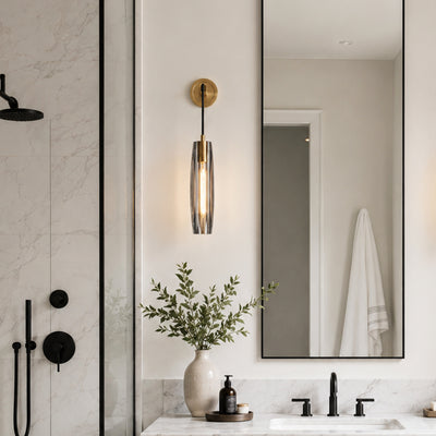 Virelle Smoke Crystal Wall Sconce