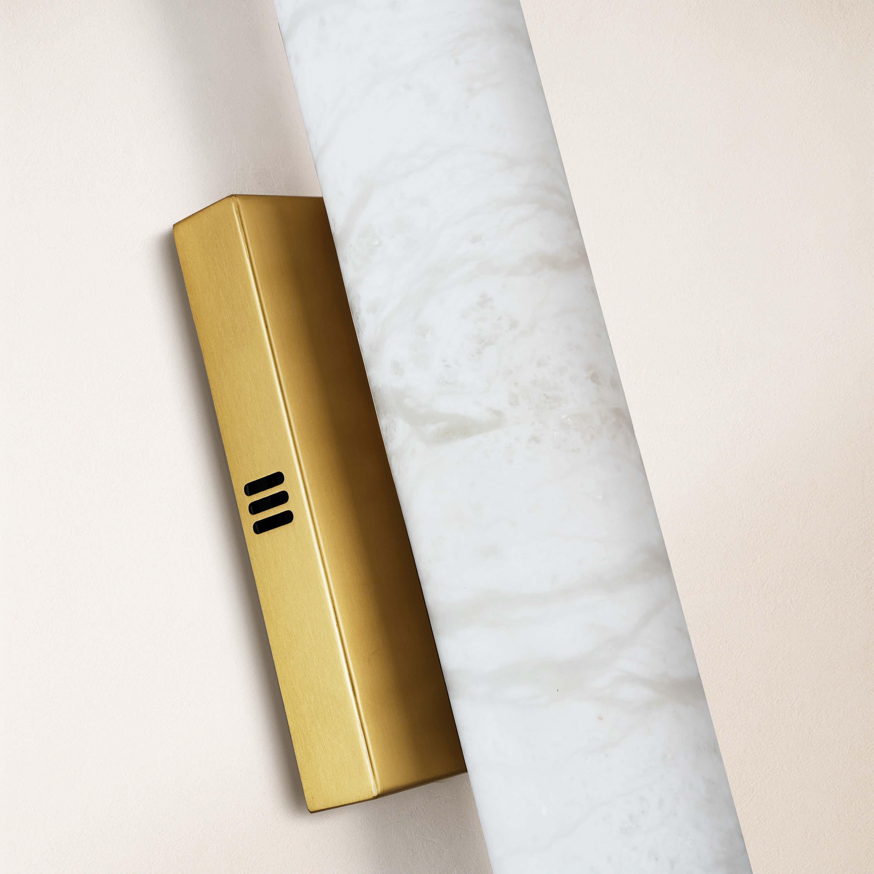 Sylvia Palladian Alabaster Wall Sconce 50cm H