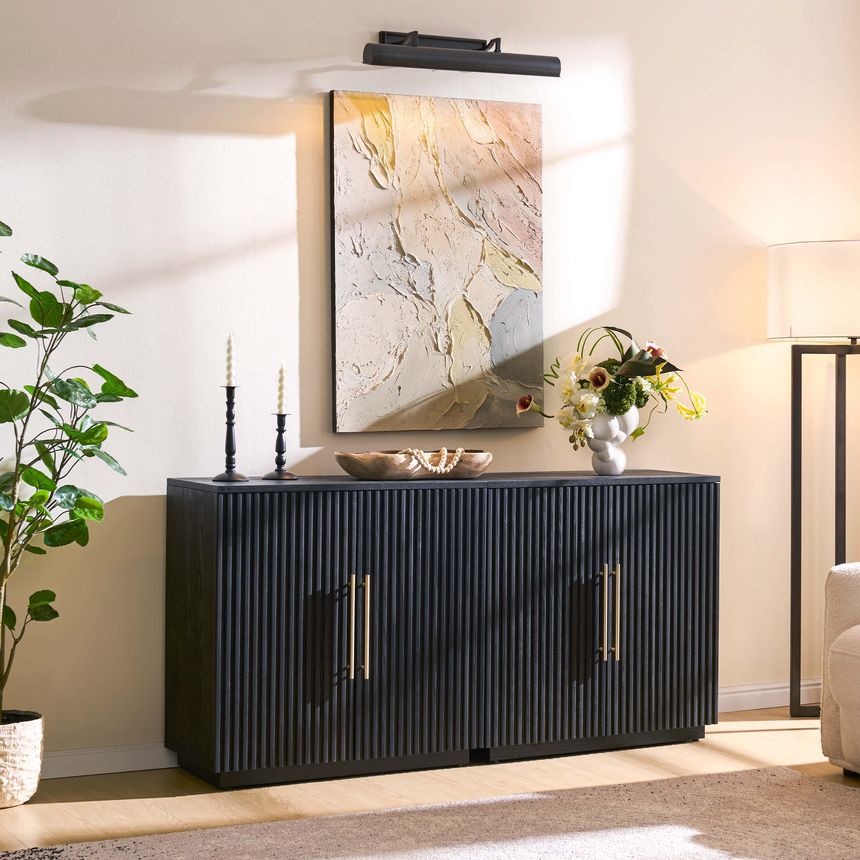 Holt 63″ Solid Oak Console(Set of 2)