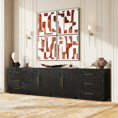 Holt Oak Modular Media Console (Set of 4)