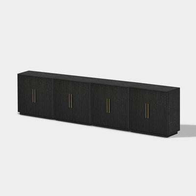 Holt 126″ Solid Oak Console(Set of 4)