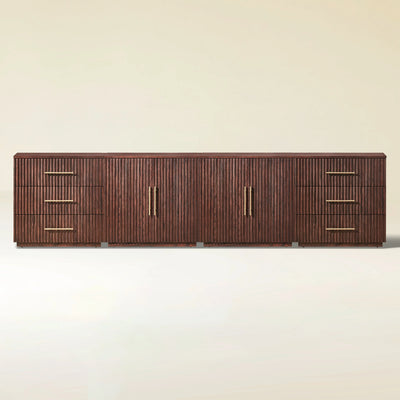 Holt Oak Modular Media Console (Set of 4)