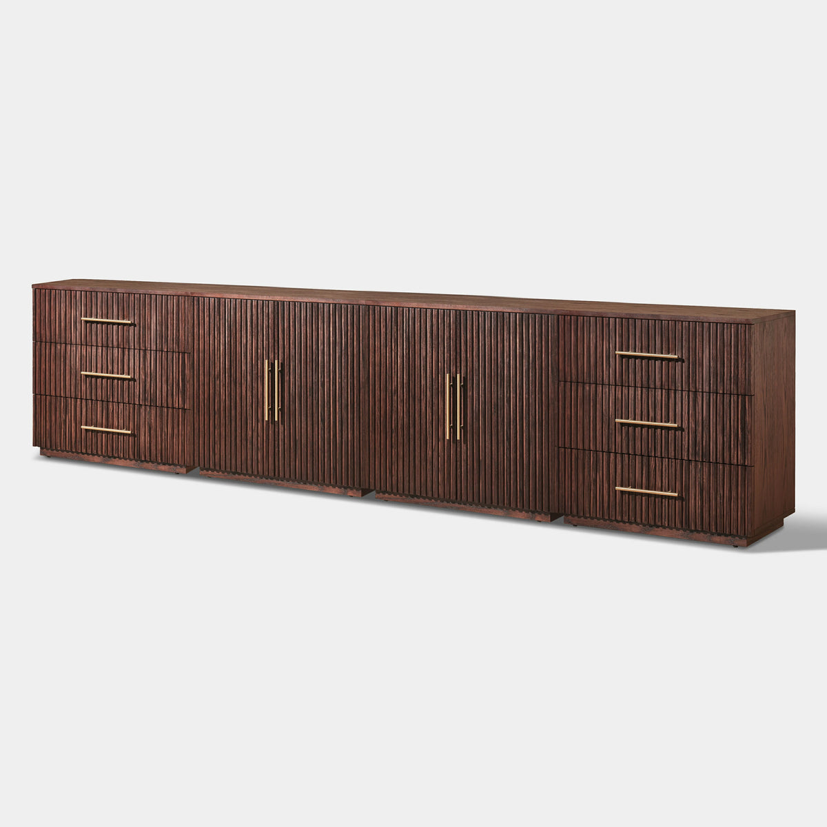 Holt Oak Modular Media Console (Set of 4)