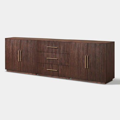 Holt Oak Modular Media Console (Set of 3)