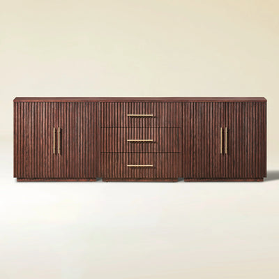 Holt Oak Modular Media Console (Set of 3)
