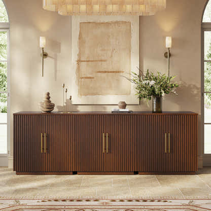 Holt 95″ Solid Oak Console(Set of 3)