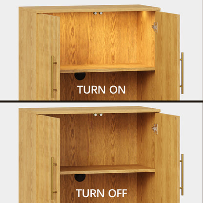 Holt 63″ Oak Media Console(Set of 2)