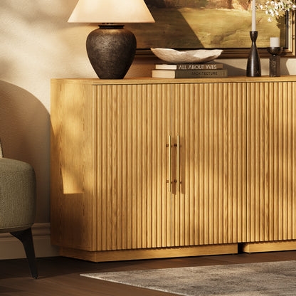 Holt 63″ Oak Media Console(Set of 2)