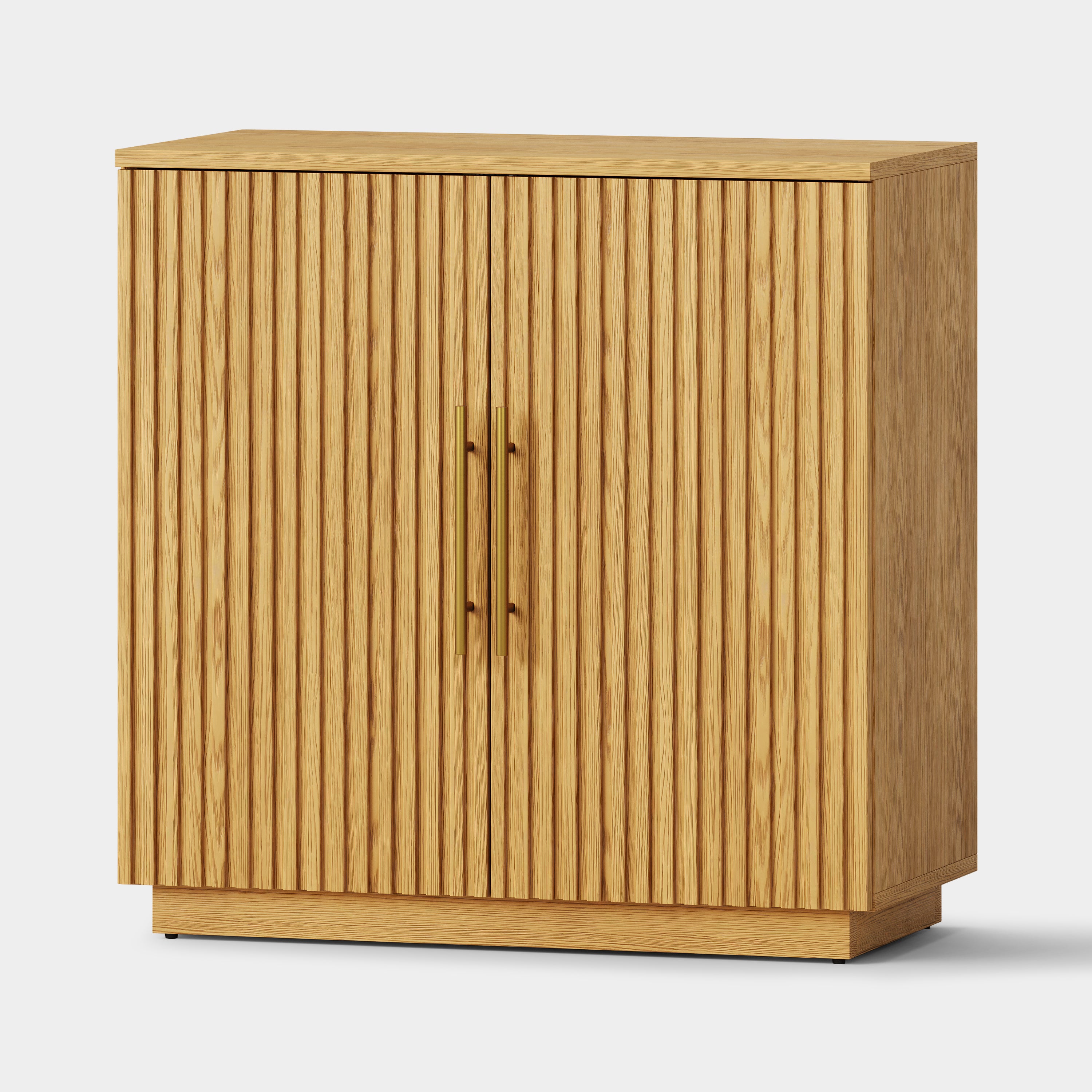 Holt 63″ Oak Media Console(Set of 2)