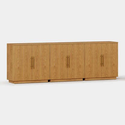 Holt 95″ Solid Oak Console(Set of 3)