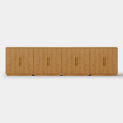 Holt 126″ Solid Oak Console(Set of 4)
