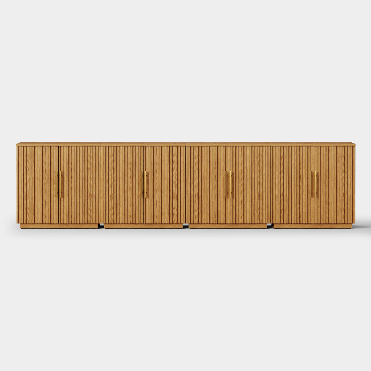 Holt 126″ Solid Oak Console(Set of 4)