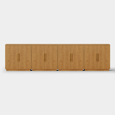 Holt 126″ Solid Oak Console(Set of 4)