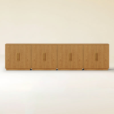 Holt 126″ Solid Oak Console(Set of 4)