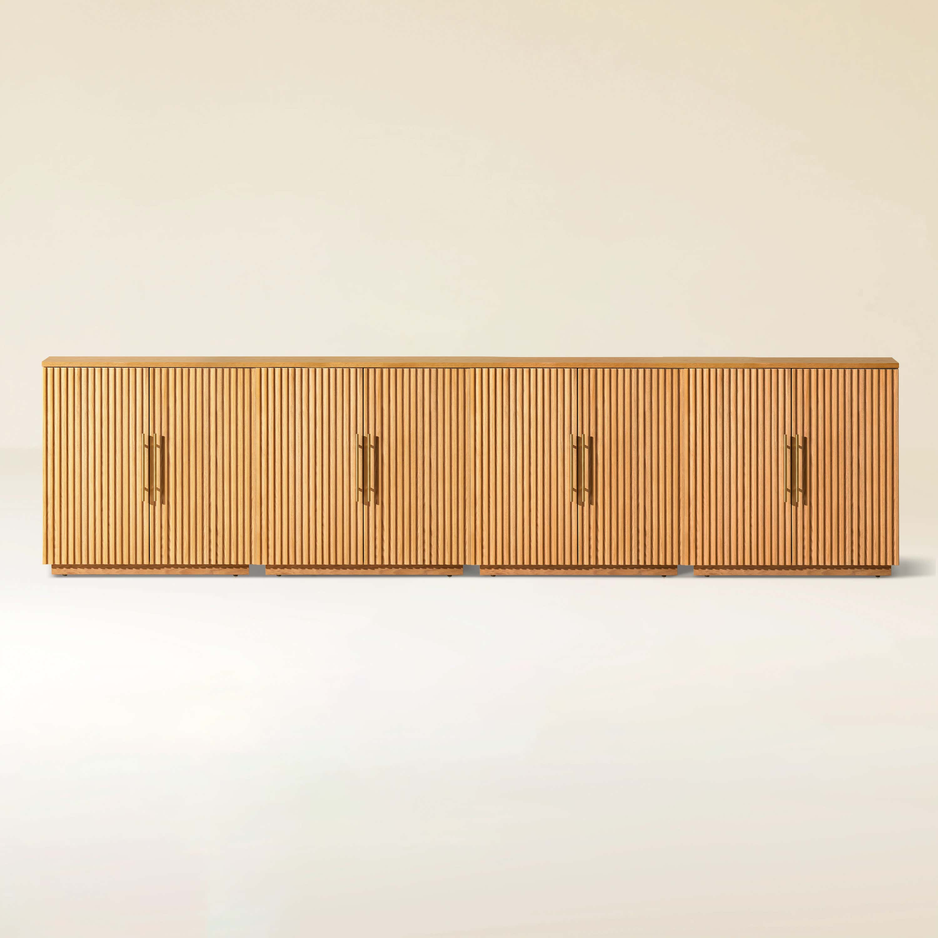 Holt 126″ Solid Oak Console(Set of 4)