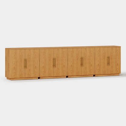 Holt 126″ Solid Oak Console(Set of 4)