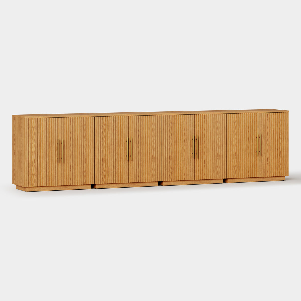 Holt 126″ Solid Oak Console(Set of 4)