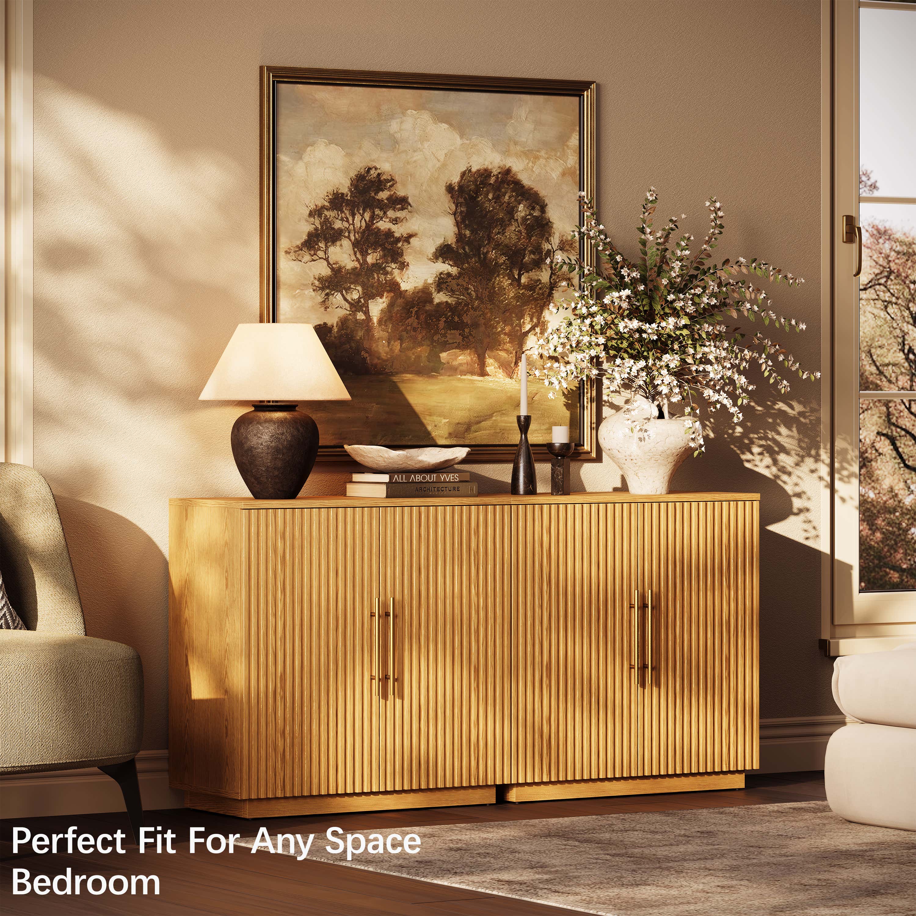 Holt 63″ Solid Oak Console(Set of 2)