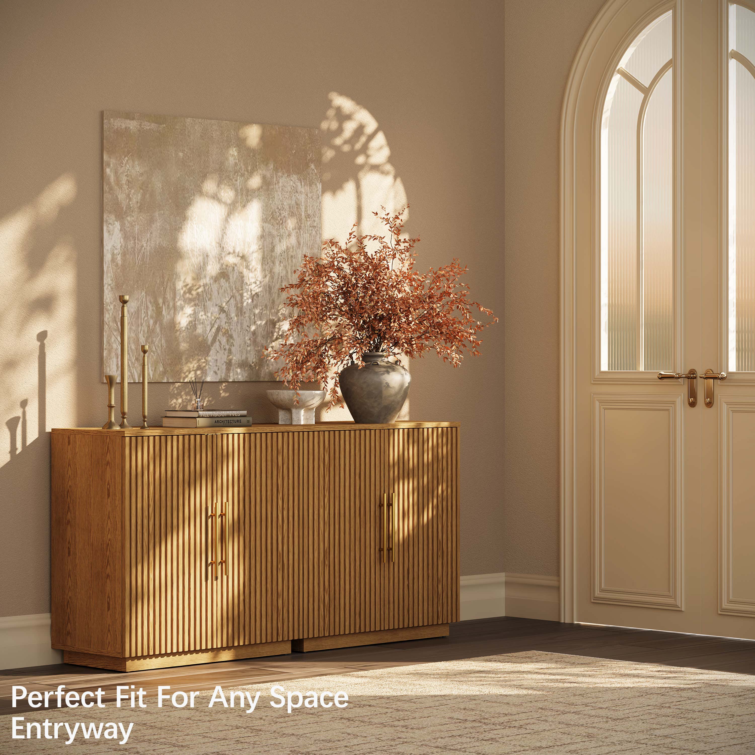 Holt 63″ Solid Oak Console(Set of 2)