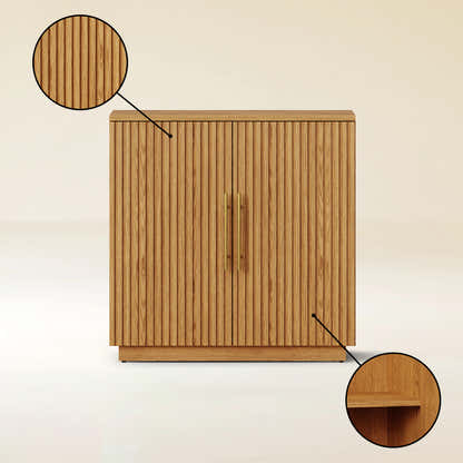 Holt 63″ Solid Oak Console(Set of 2)