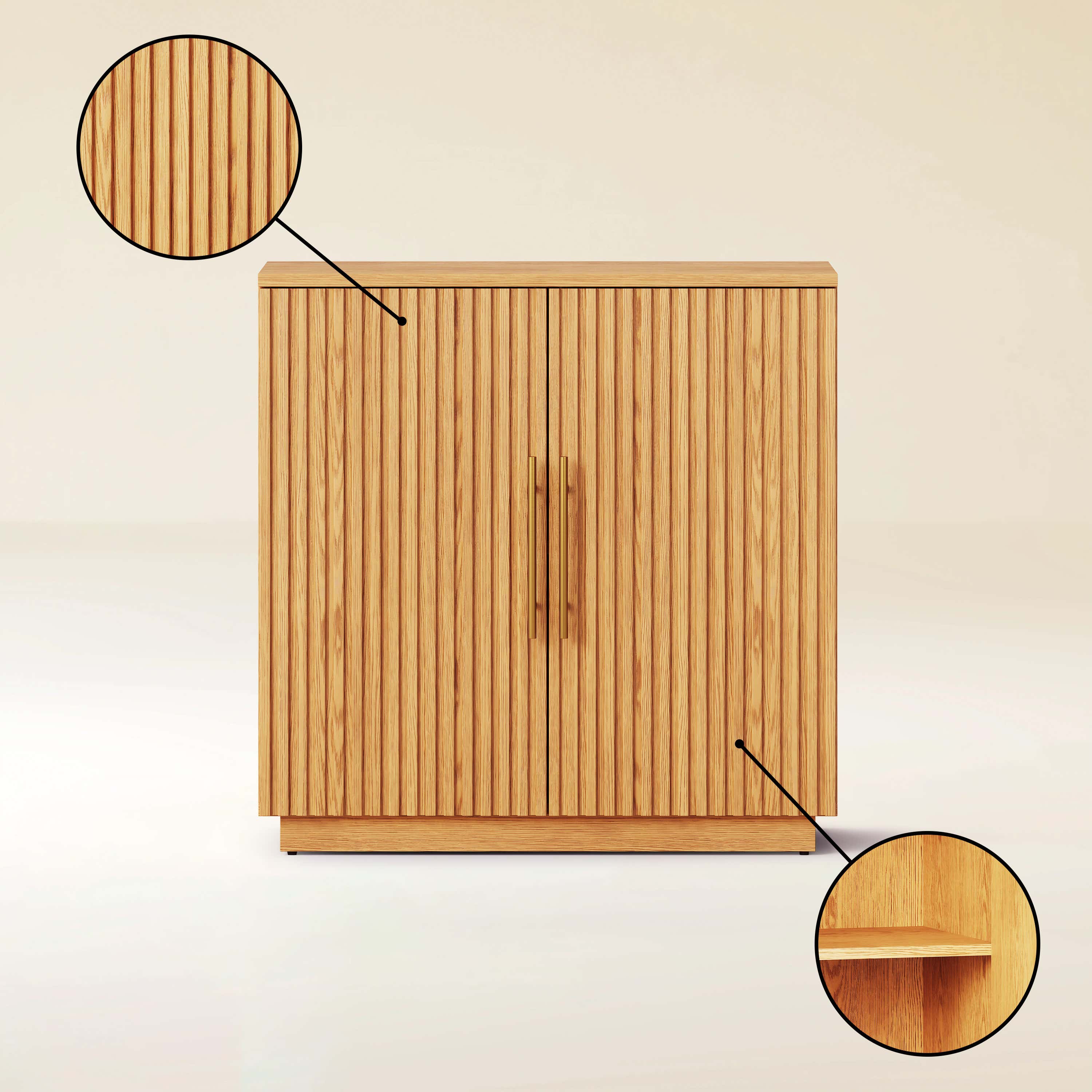 Holt 63″ Solid Oak Console(Set of 2)