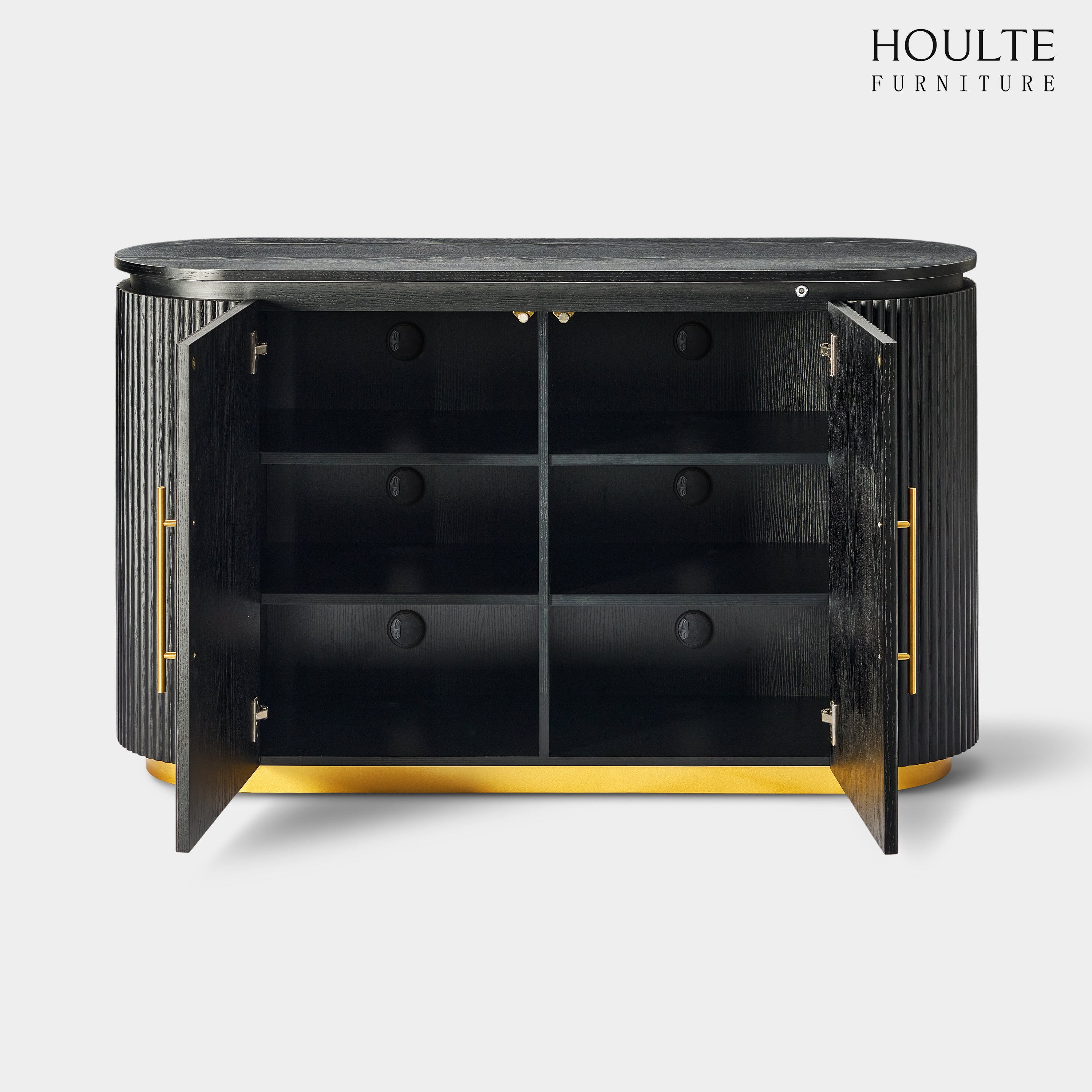 Holton Oak Media Console 240cm W