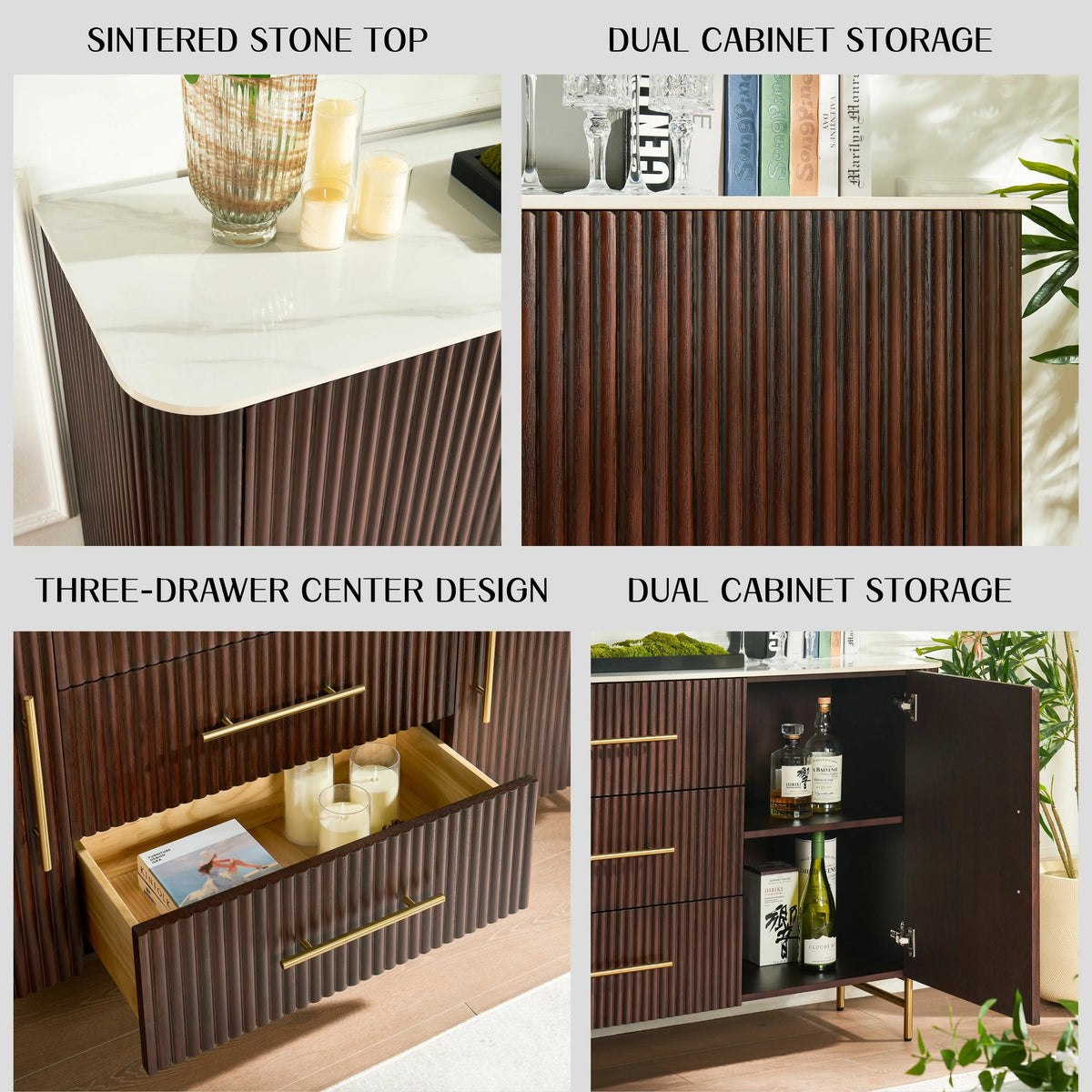 Riley Oak Sideboard 67"W