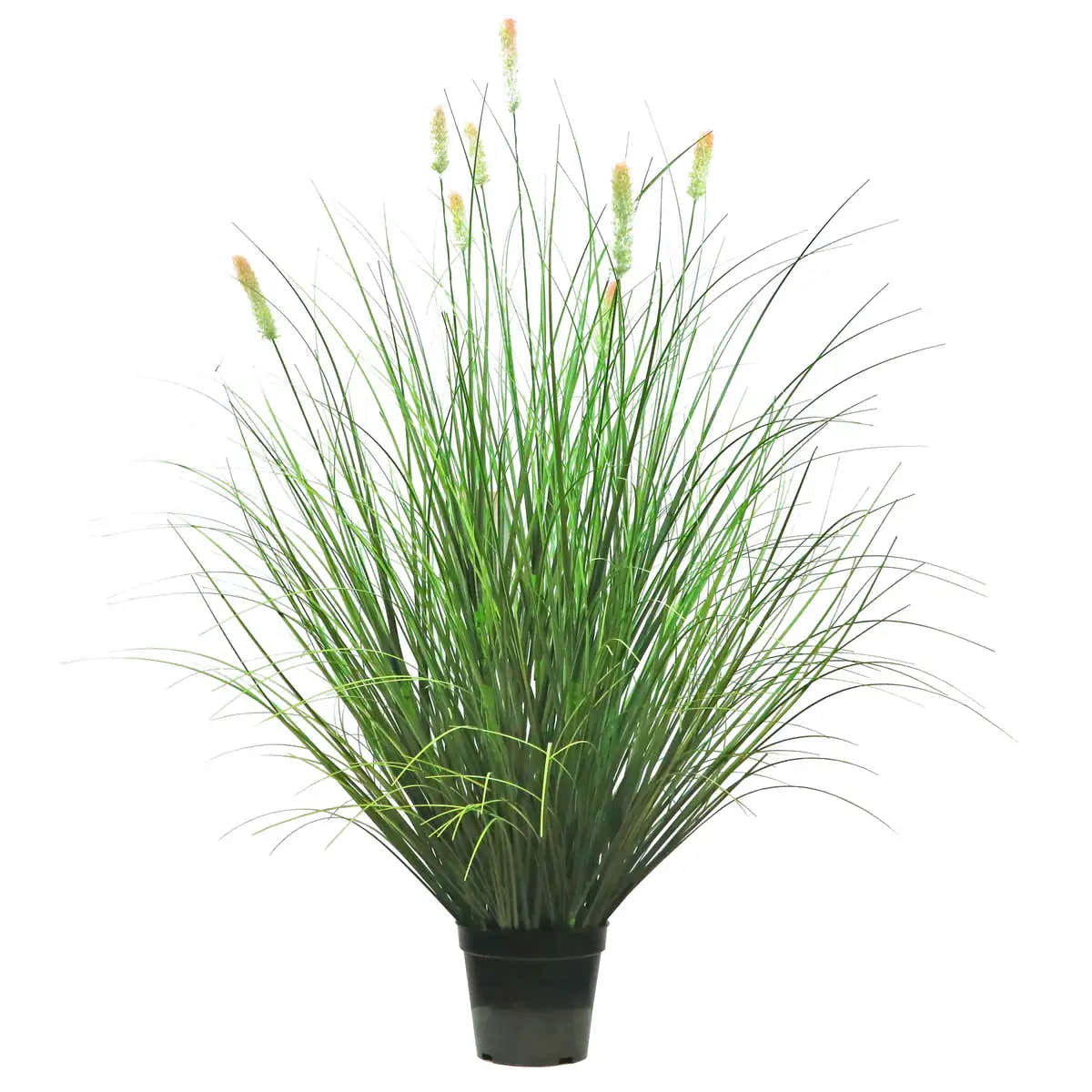 Artificial 8-Head Short Pine Grass with Curved Onion Grass Bonsai 110cm H