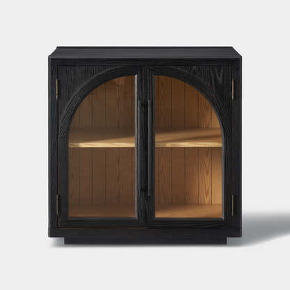 Alvar Arched 32″  Oak Storage Cabinet