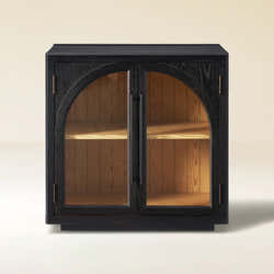 Alvar Arched 32″  Oak Storage Cabinet