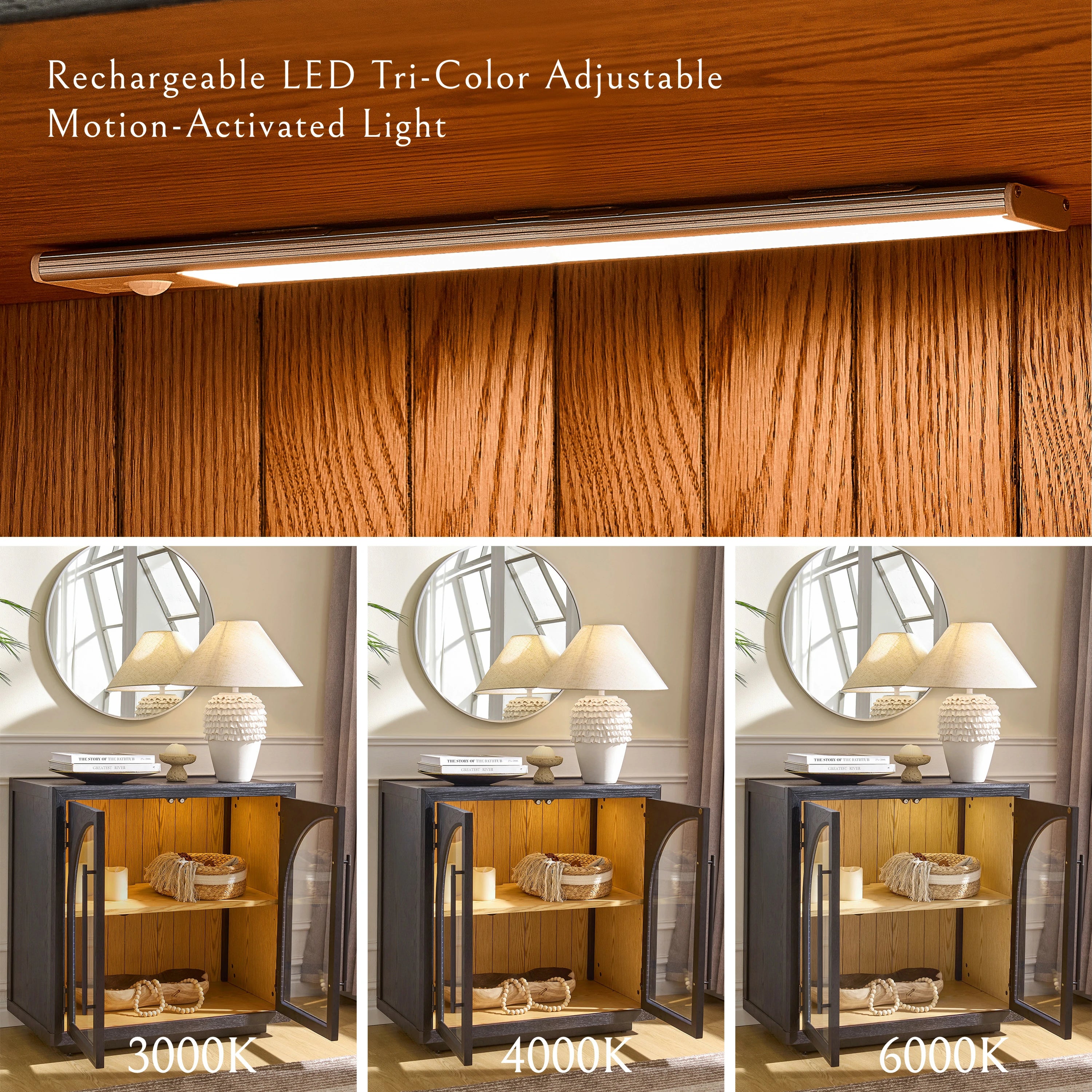 Alvar Arched 95″ Oak Media Console(Set of 3)