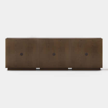 Alvar Arched 94.5″ Oak Modular Media Console(Set of 3)