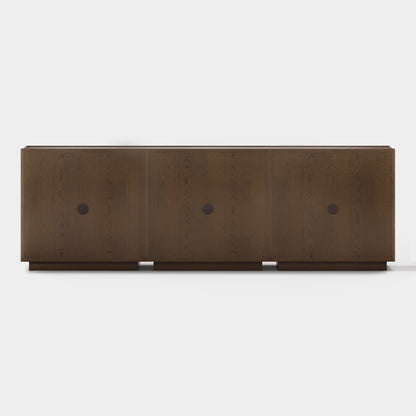 Alvar Arched 94.5″ Oak Modular Media Console(Set of 3)