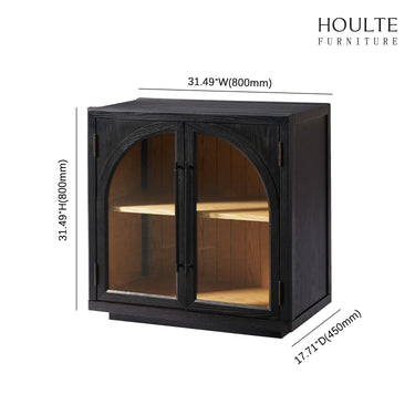 Alvar Arched 63″ Oak Media Console(Set of 2)