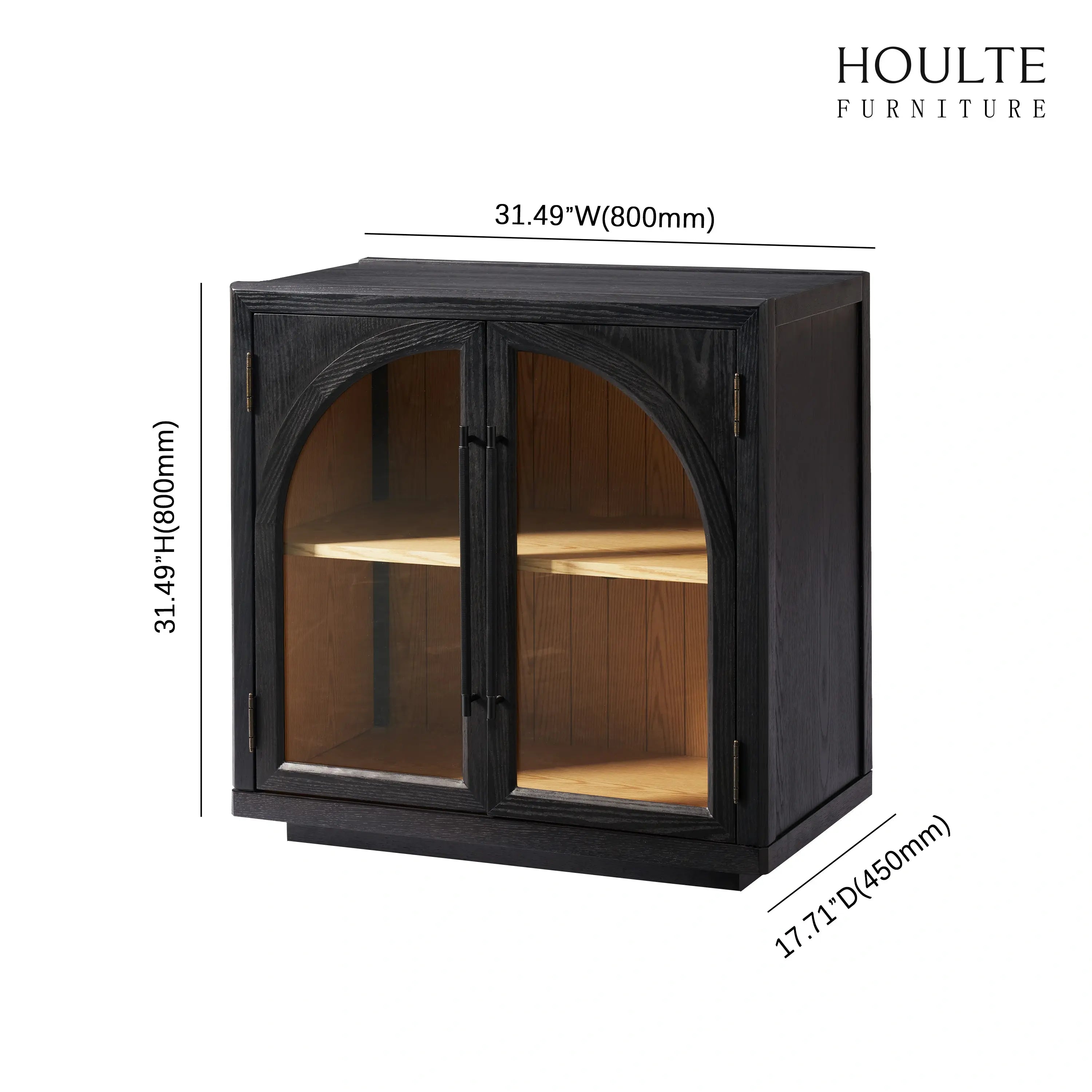 Alvar Arched 94.5″ Oak Modular Media Console(Set of 3)