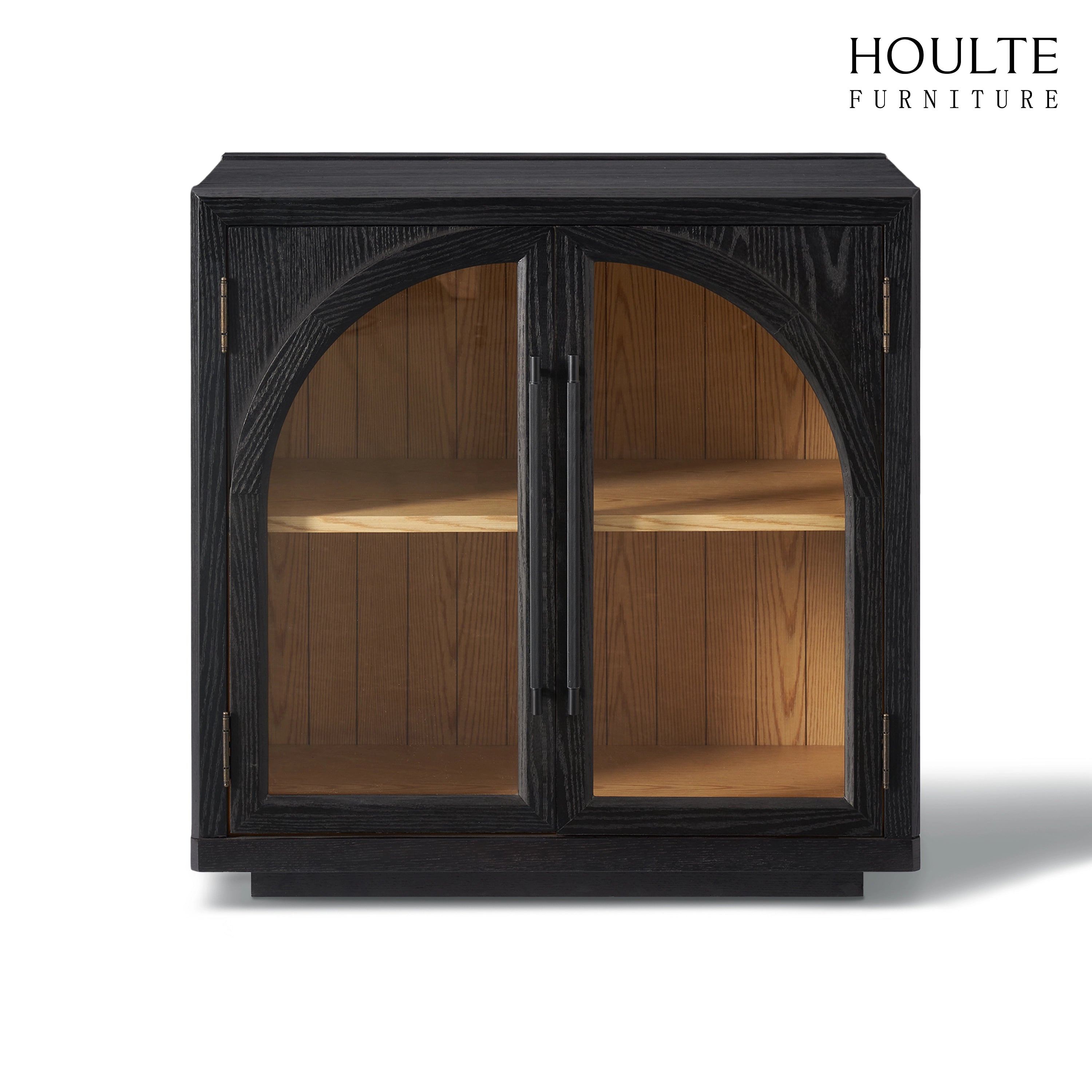 Alvar Arched 63″ Oak Media Console(Set of 2)