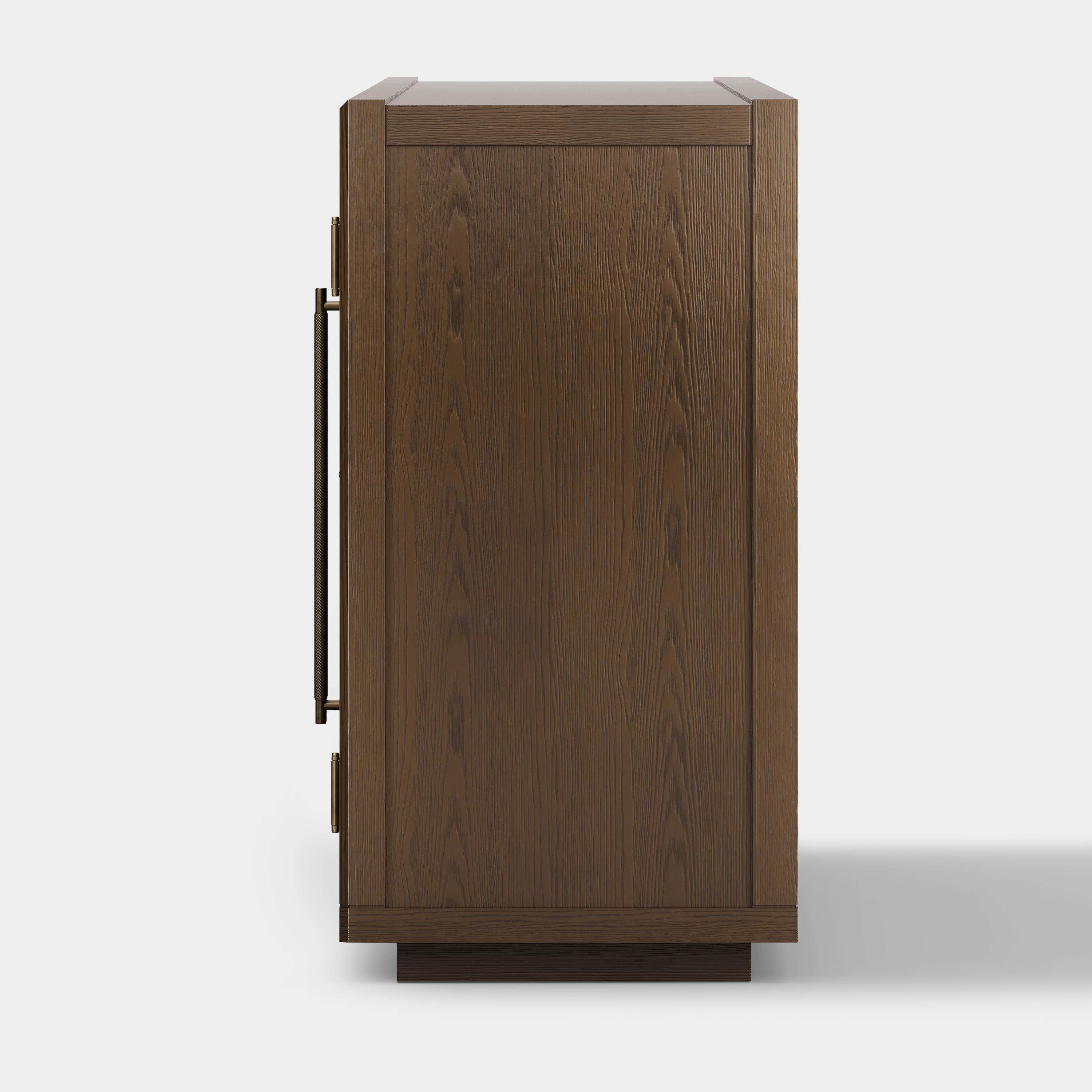 Alvar Arched 94.5″ Oak Modular Media Console(Set of 3)