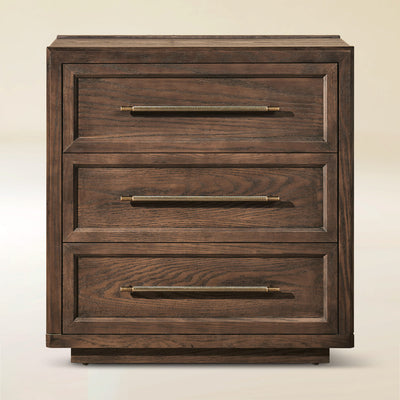 Alvar 30″ Oak 3-Drawer Chest