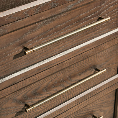 Alvar 61″ Oak 6-Drawer Chest(Set of 2)
